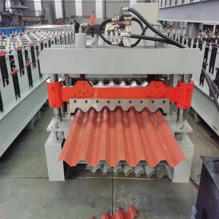 750屋面瓦横挂板单层压瓦机